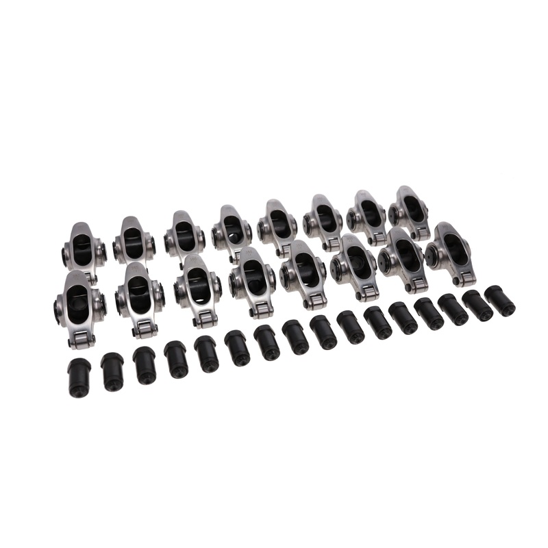 Small Block Chevy Pro Series Stainless Steel Rocker Arms, 1.5 Ratio, 7/16 in. Stud, Needle Bearing Tip