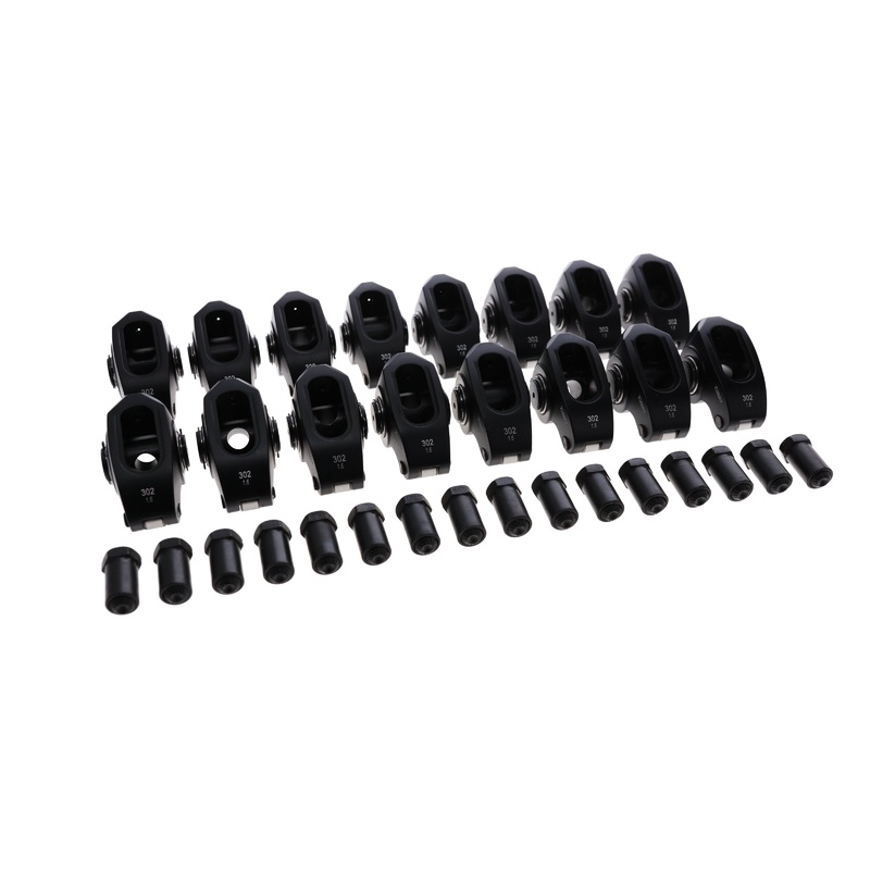 Small Block Ford Pro Series 2024 Aluminum Roller Rocker Arms, 1.6 Ratio, 7/16 in. Stud, Needle Bearing Tip