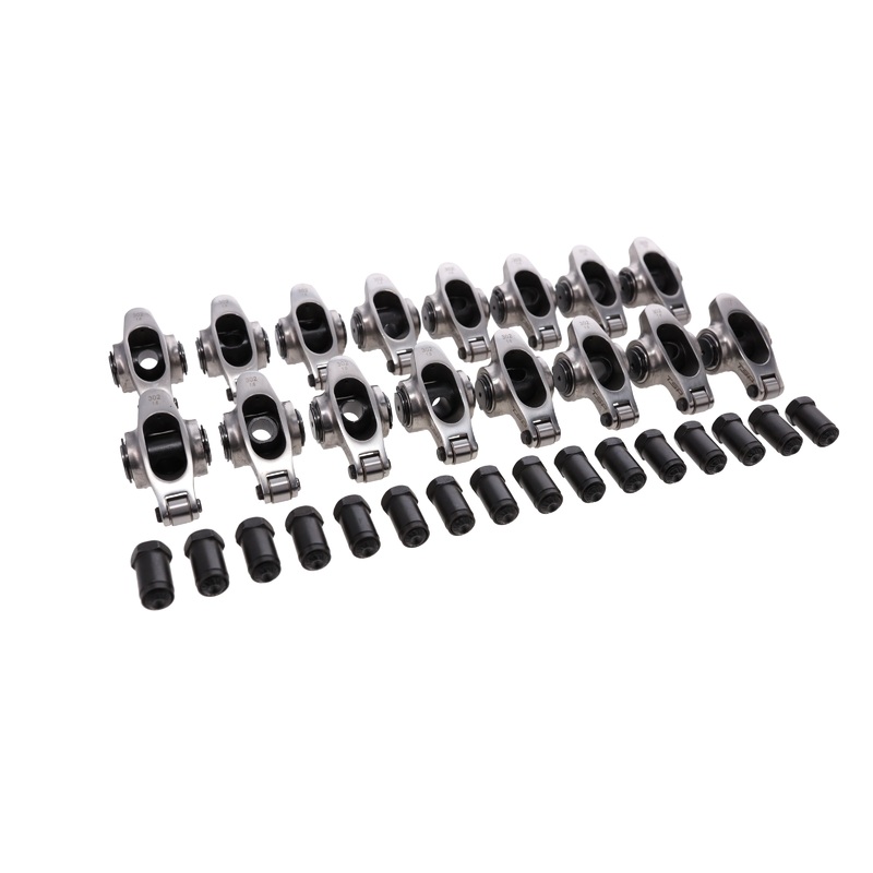 Small Block Ford Pro Series Stainless Steel Rocker Arms, 1.6 Ratio, 7/16 in. Stud, Needle Bearing Tip