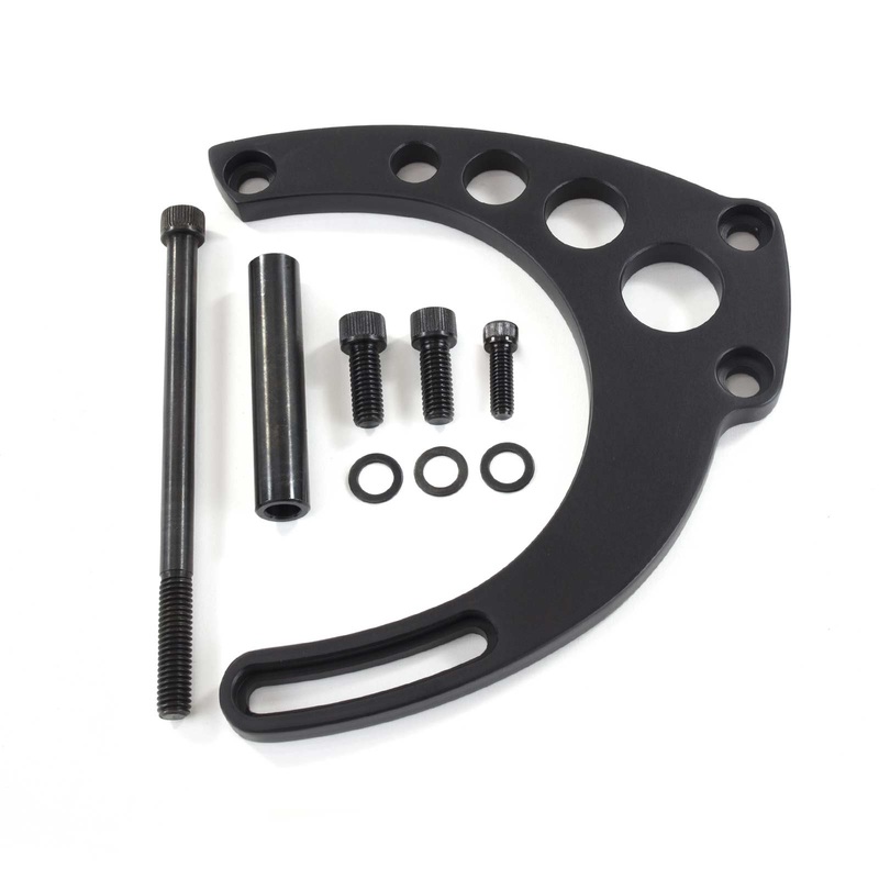 Chevy Big Block Long Water Pump Mid-Mount Alternator Bracket – Black