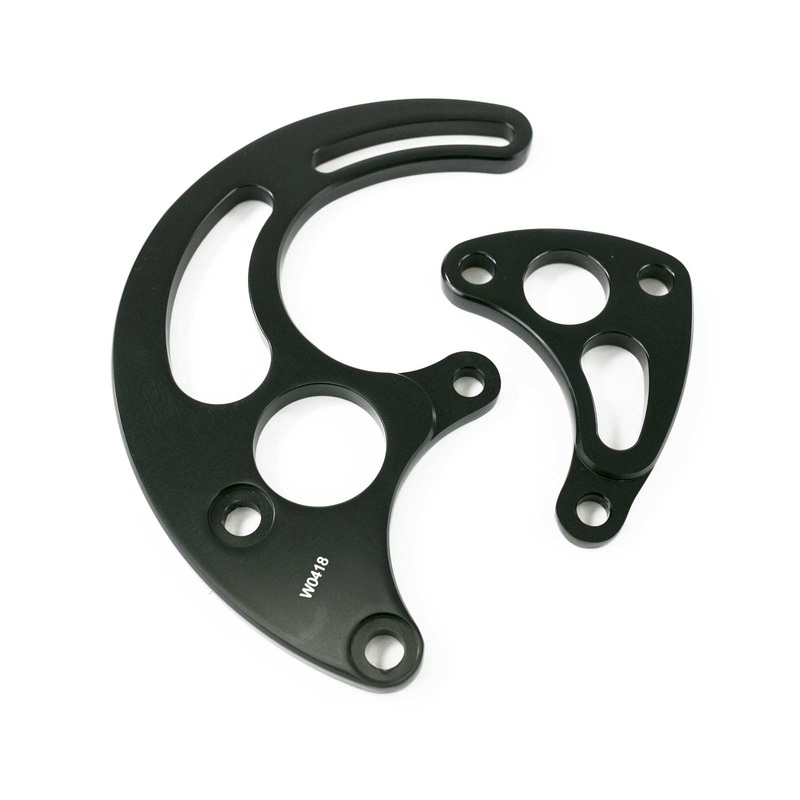 Chevy Big Block Long Water Pump Power Steering Bracket – Black
