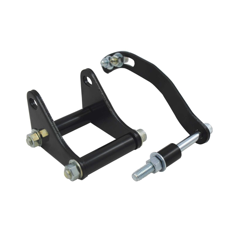 Chevy Small Block Adjustable Steel Driver Side Power Steering Pump Bracket Kit – Black