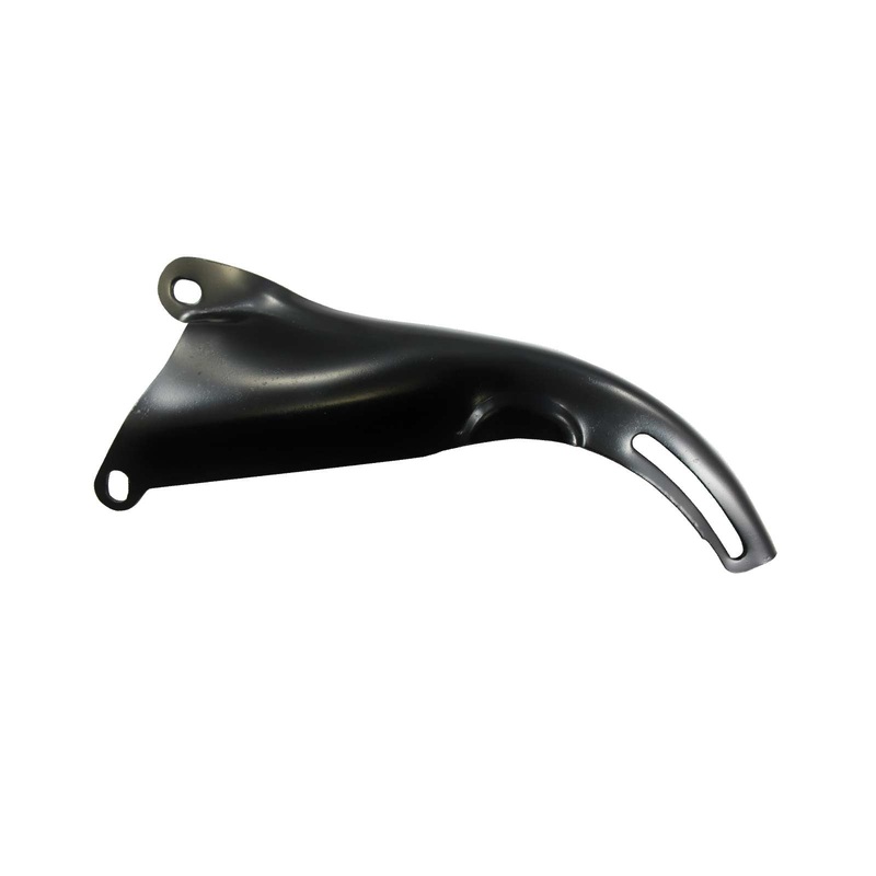 Chevy Small Block Short Water Pump Steel Driver Side Top Alternator Bracket – Black