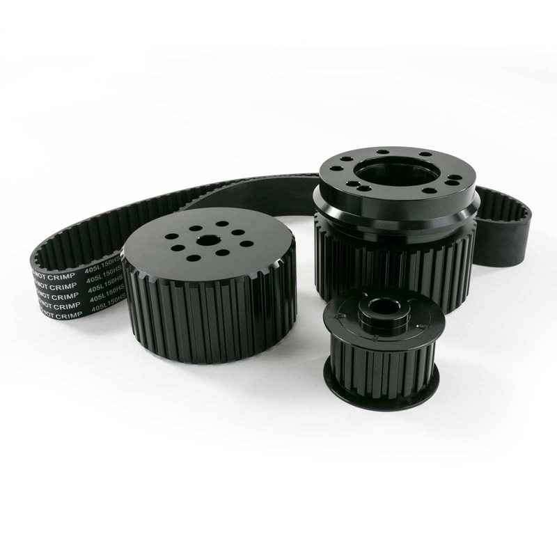 Ford Big Block Gilmer Style Pulley Kit – Black