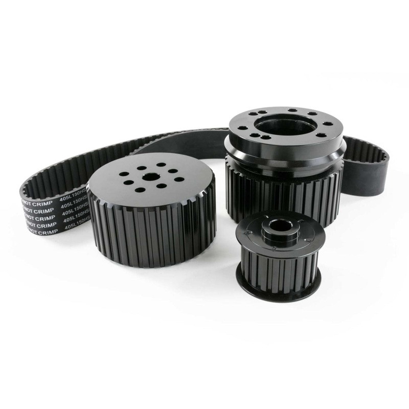 Ford Small Block Gilmer Style Pulley Kit – Black