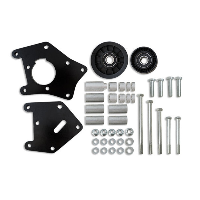 GM Car LS1/LS2 A/C Compressor Relocation Bracket – Black