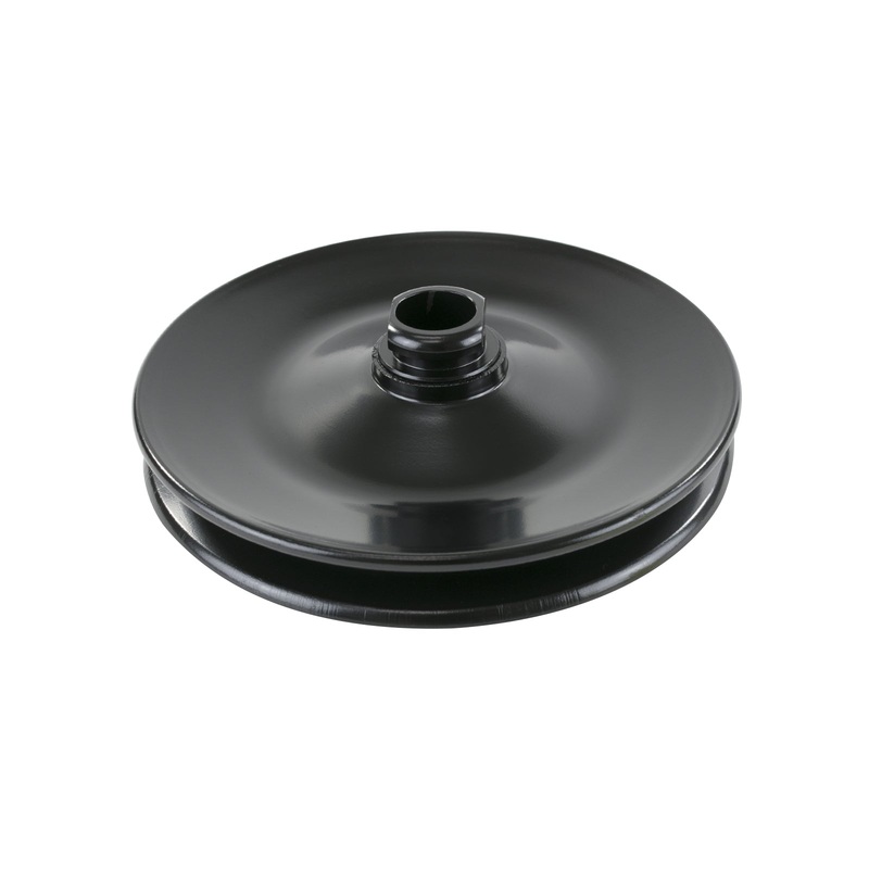 Power Steering Pump 3/4″ Press Fit Single 1/2″ Groove Steel Pulley – Black