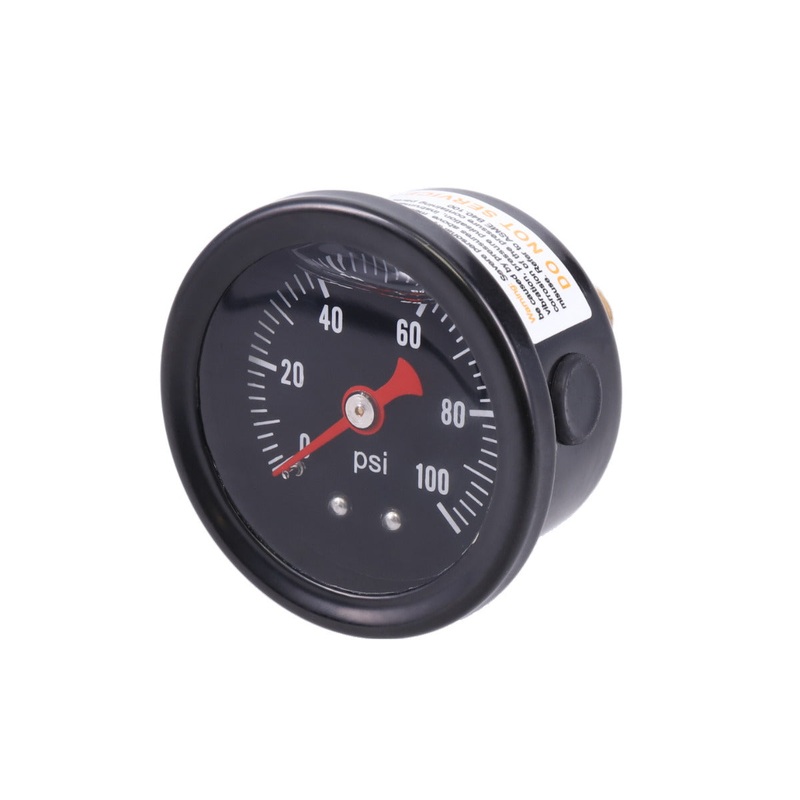 0-100 PSI Liquid-Filled Fuel Pressure Gauge – Black