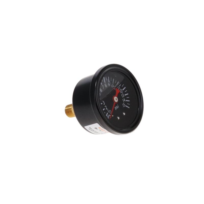 0-15 PSI Liquid-Filled Fuel Pressure Gauge – Black