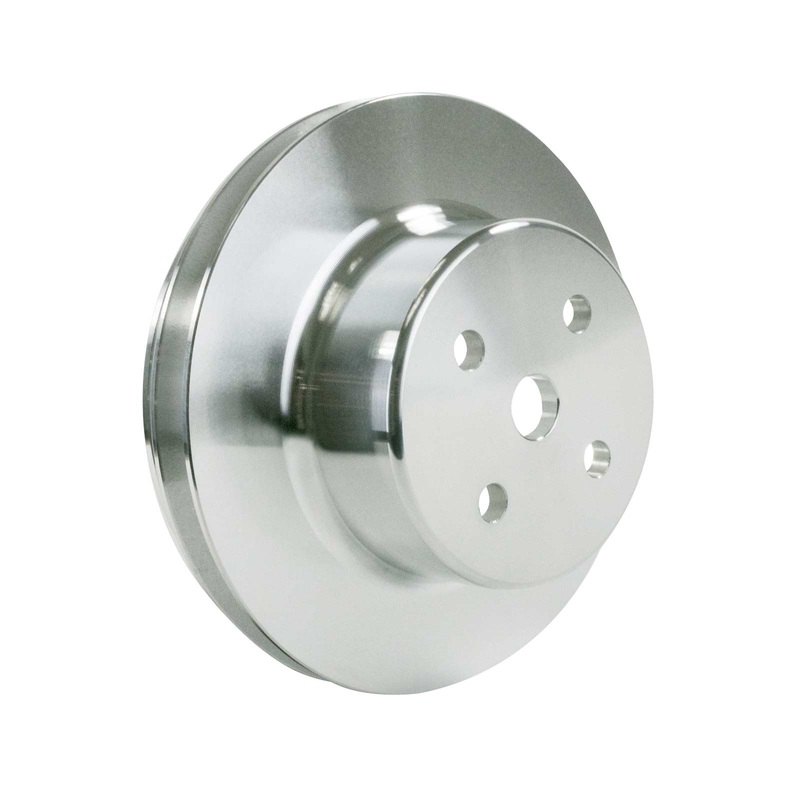 Chevy Big Block Double-Groove Aluminum Long Water Pump Pulley – Natural