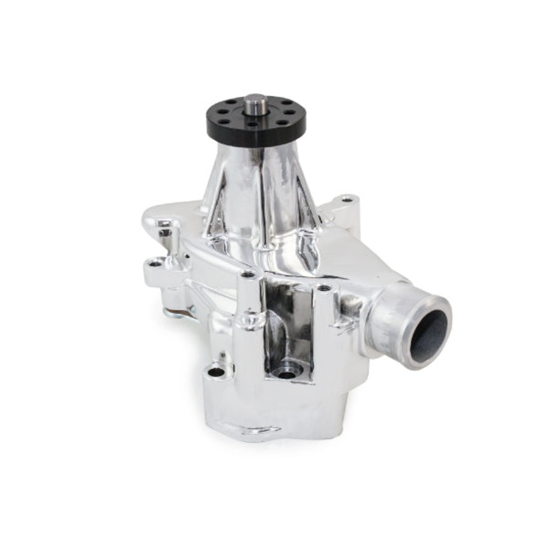 Chevy Small Block Long-Style High-Flow Mechanical Water Pump – Chrome