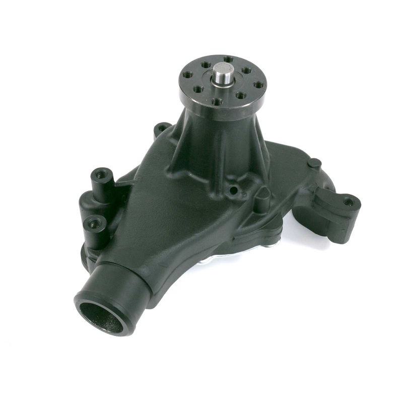 Chevy Small Block Long-Style Reverse Rotation High-Flow Mechanical Water Pump – Black