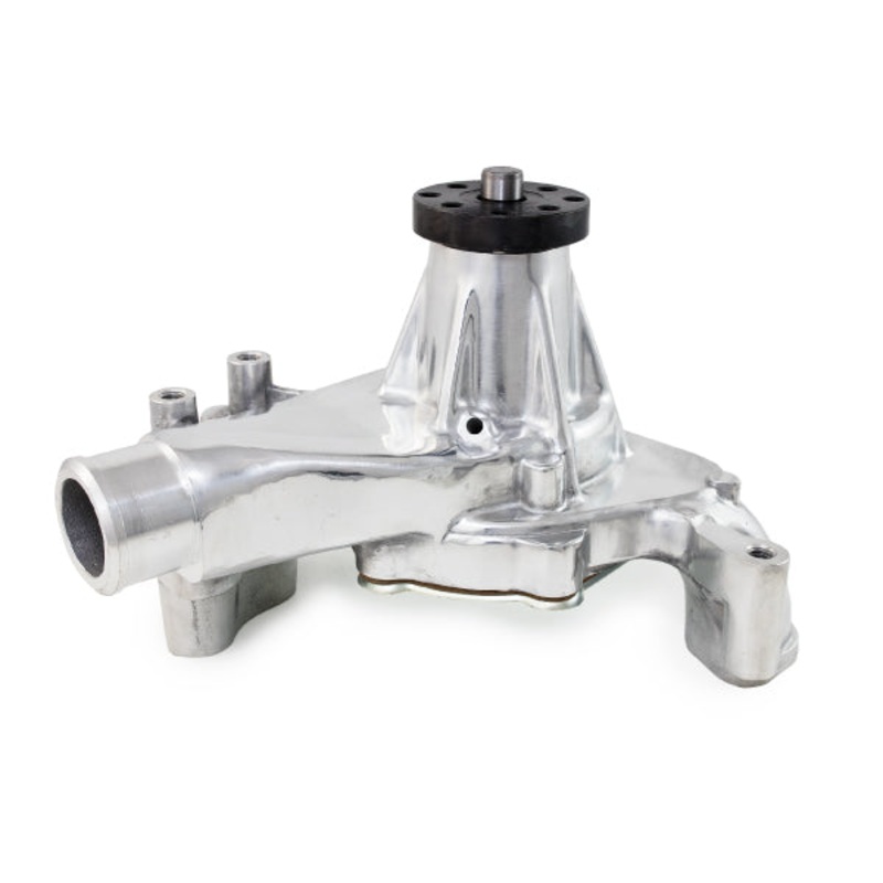 Chevy Small Block Long-Style Reverse Rotation High-Flow Mechanical Water Pump – Polished
