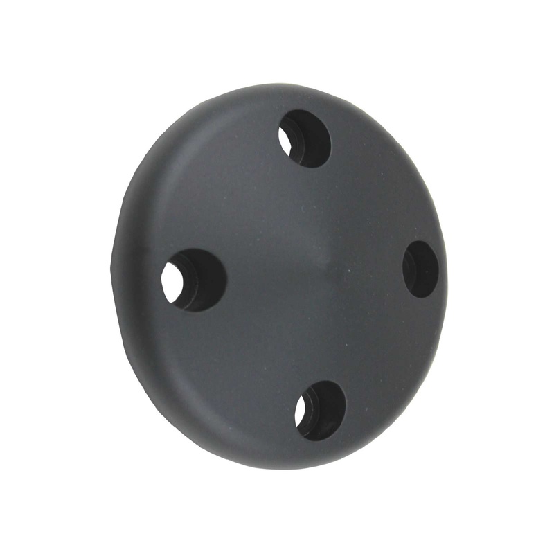 Chevy Small Block Long Water Pump Aluminum Nose Cone Pulley Cover – Black