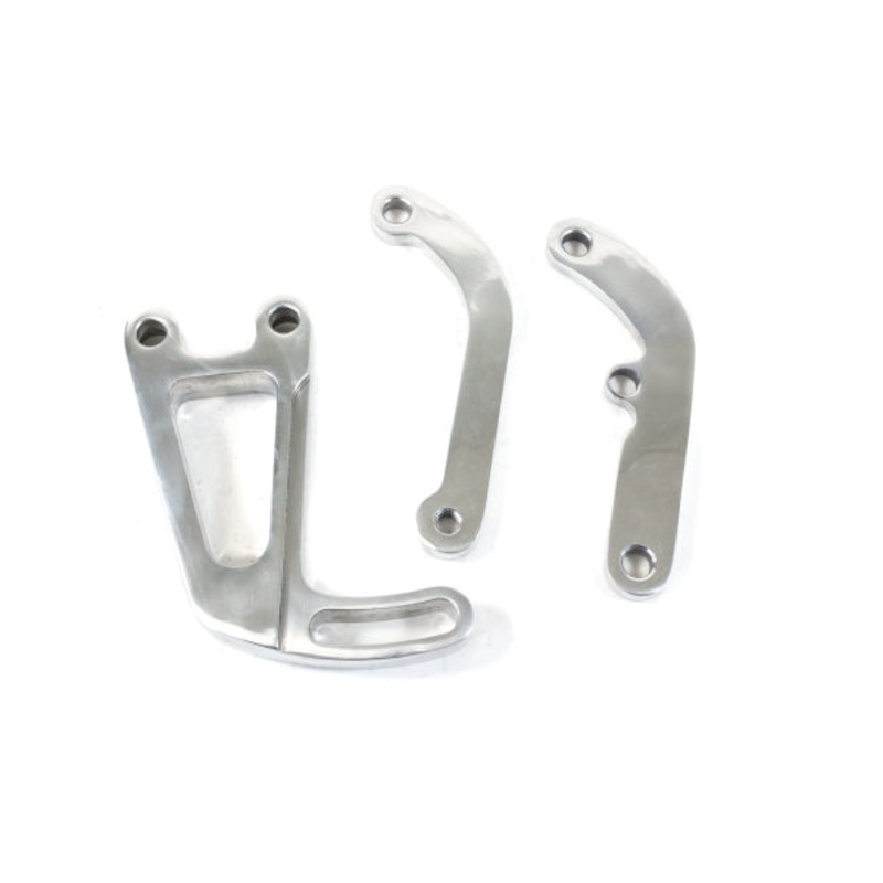 Chevy Small Block Long Water Pump Power Steering Bracket – Polished