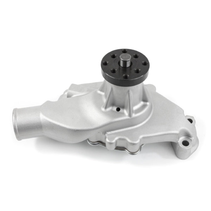 Chevy Small Block Short-Style Circle Track High-Flow Mechanical Water Pump – Satin