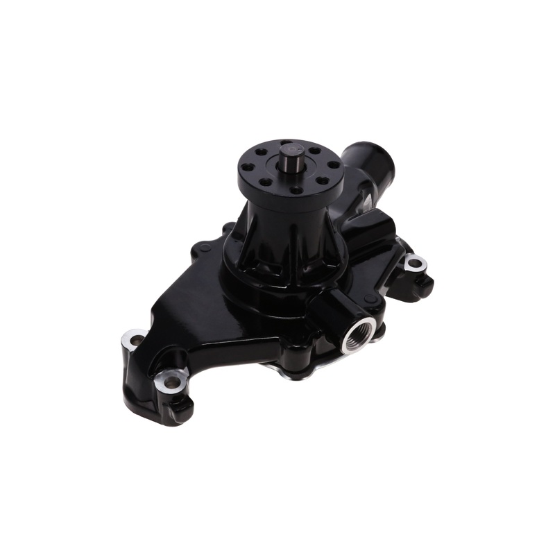 Chevy Small Block Short-Style Reverse Rotation High-Flow Mechanical Water Pump – Black