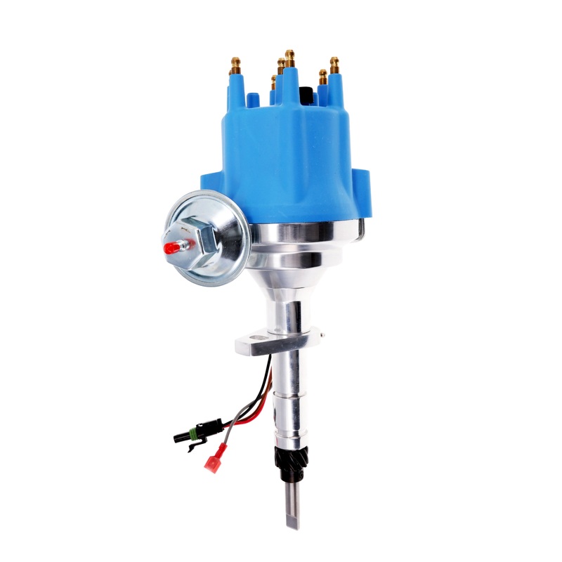 Chevy 194-216 Early L6 Pro Series Ready to Run Distributor – Blue