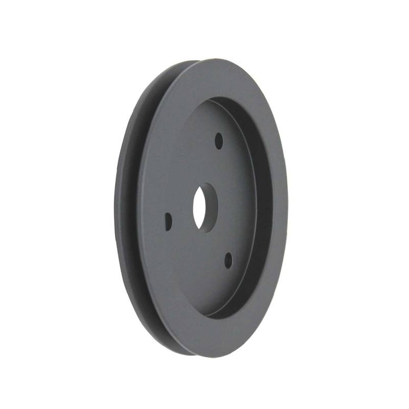 Chevy Big Block Short Water Pump Single-Groove Aluminum Crankshaft Pulley – Black