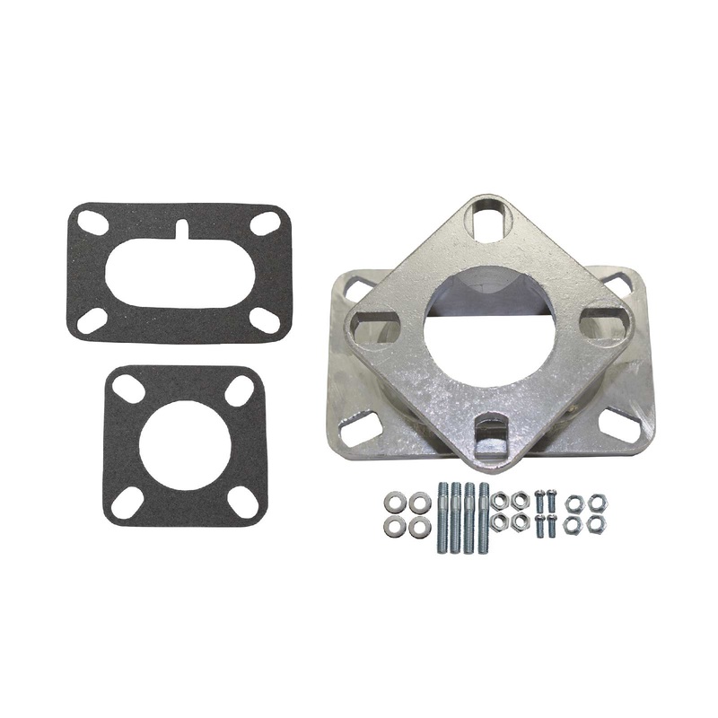 1 5/8″ Aluminum 2BBL Adapter w/ Gaskets & Hardware