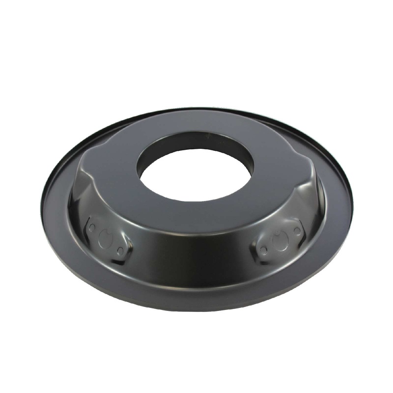 14″ Black Steel Air Cleaner Base – Recessed