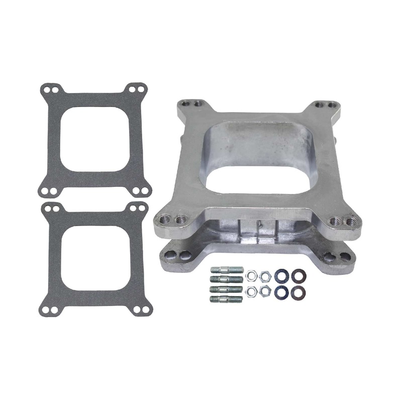 2″ Aluminum Square Bore 4BBL Carburetor Spacer w/ Gaskets & Hardware