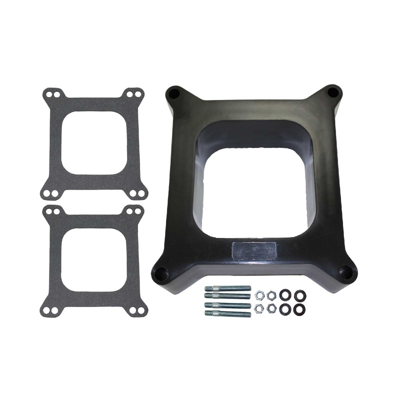 2″ Phenolic Square Bore 4BBL Carburetor Spacer w/ Gaskets & Hardware