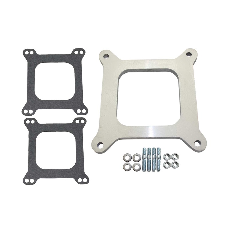 3/8″ Aluminum Square Bore 4BBL Carburetor Spacer w/ Gaskets & Hardware