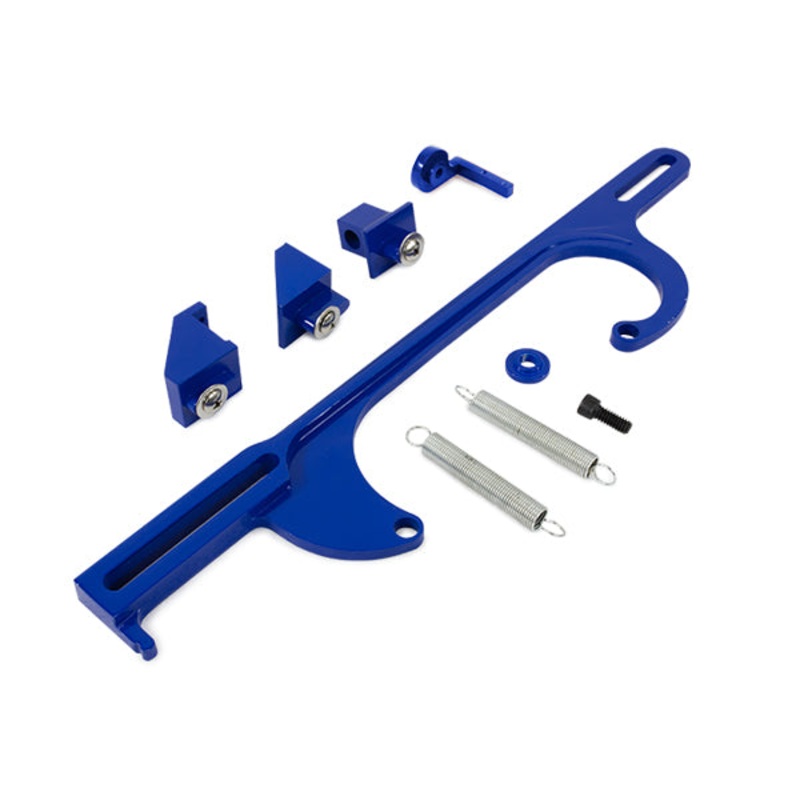 Billet Aluminum Throttle Cable Bracket – Blue