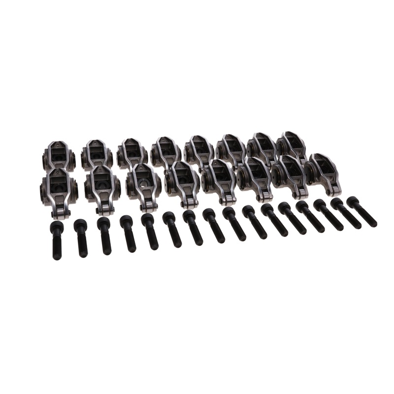 Chevy LS1/LS2/LS6 Pro Series Cast Steel Rocker Arms, 1.7 Ratio, Bronze Bushing Trunnion, Needle Bearing Tip