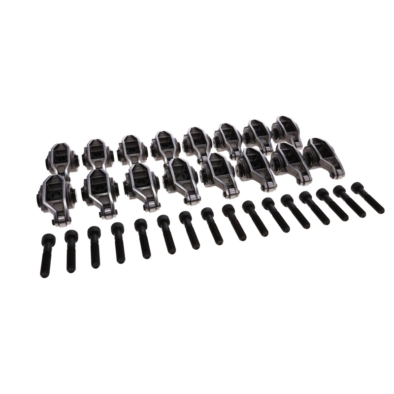 Chevy LS3/L92 Pro Series Cast Steel Rocker Arms, 1.7 Ratio, Needle Bearing Trunnion, Needle Bearing Tip