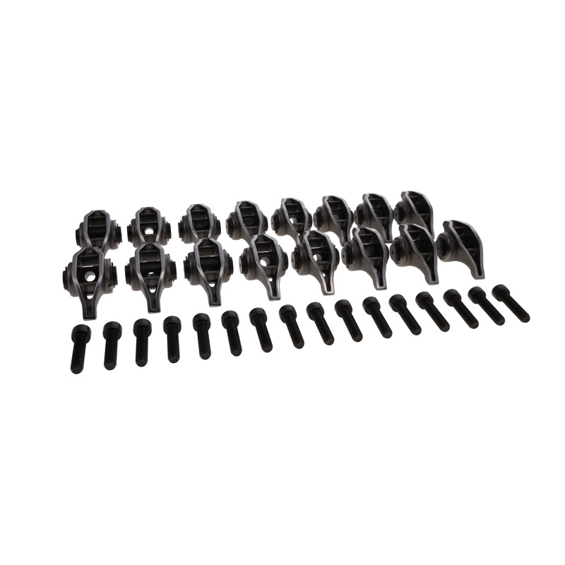 Chevy LT Pro Series Cast Steel Rocker Arms, 1.8 Ratio, Needle Bearing Trunnion