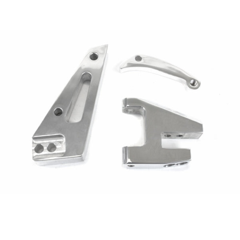 Chevy Small Block Short Water Pump Alternator Bracket – Polished