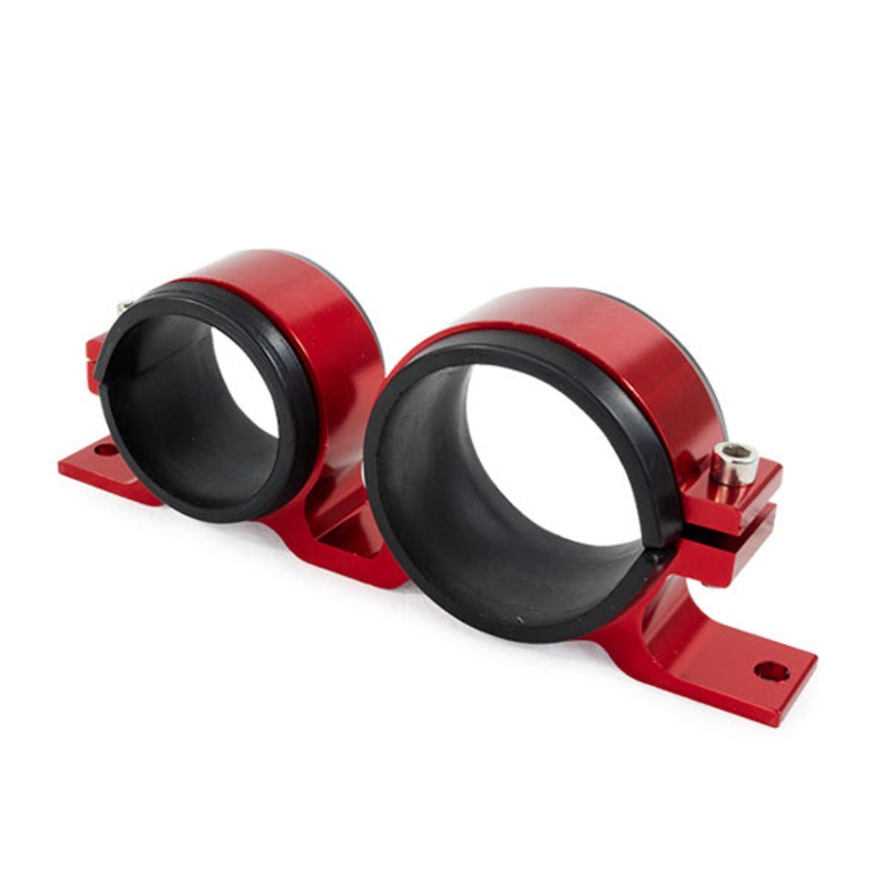 Aluminum Fuel Pump & Filter Combo Mounting Bracket – Red