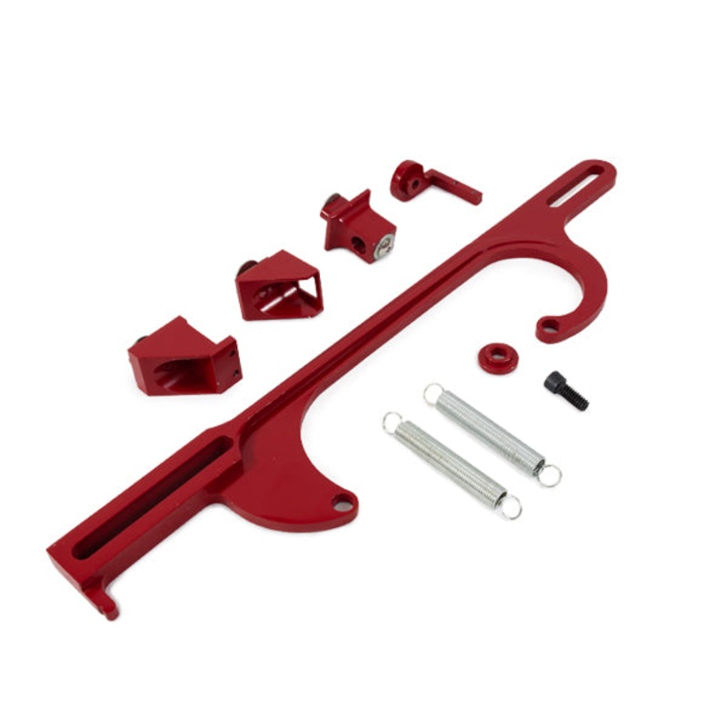 Billet Aluminum Throttle Cable Bracket – Red