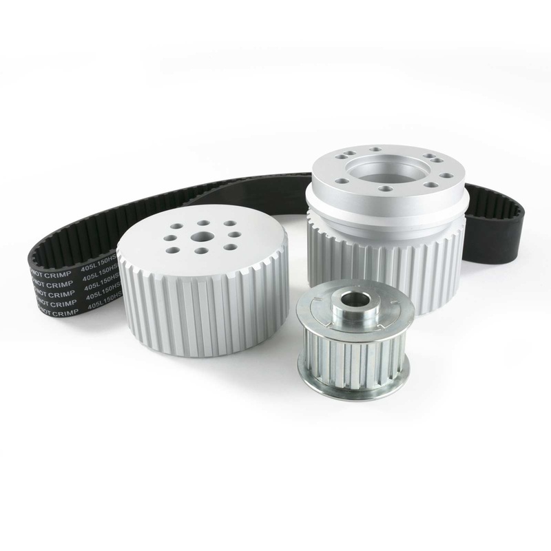 Chevy Small Block Long Water Pump Gilmer Style Pulley Kit – Satin