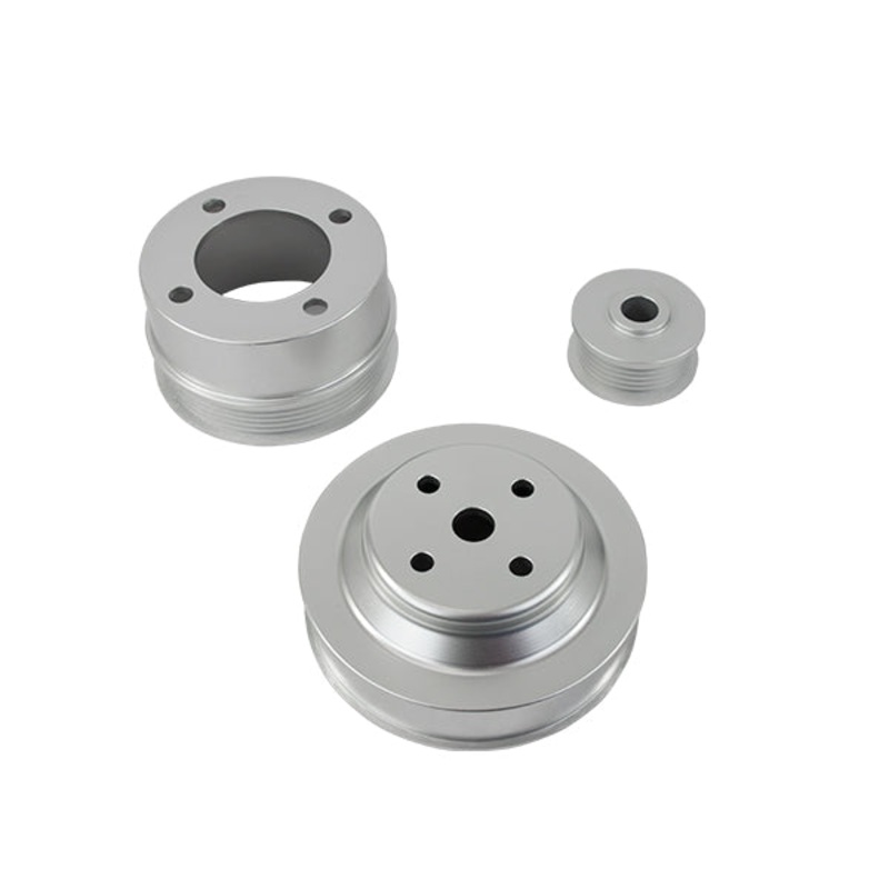 Ford Small Block Billet Aluminum Underdrive Pulley Set Natural