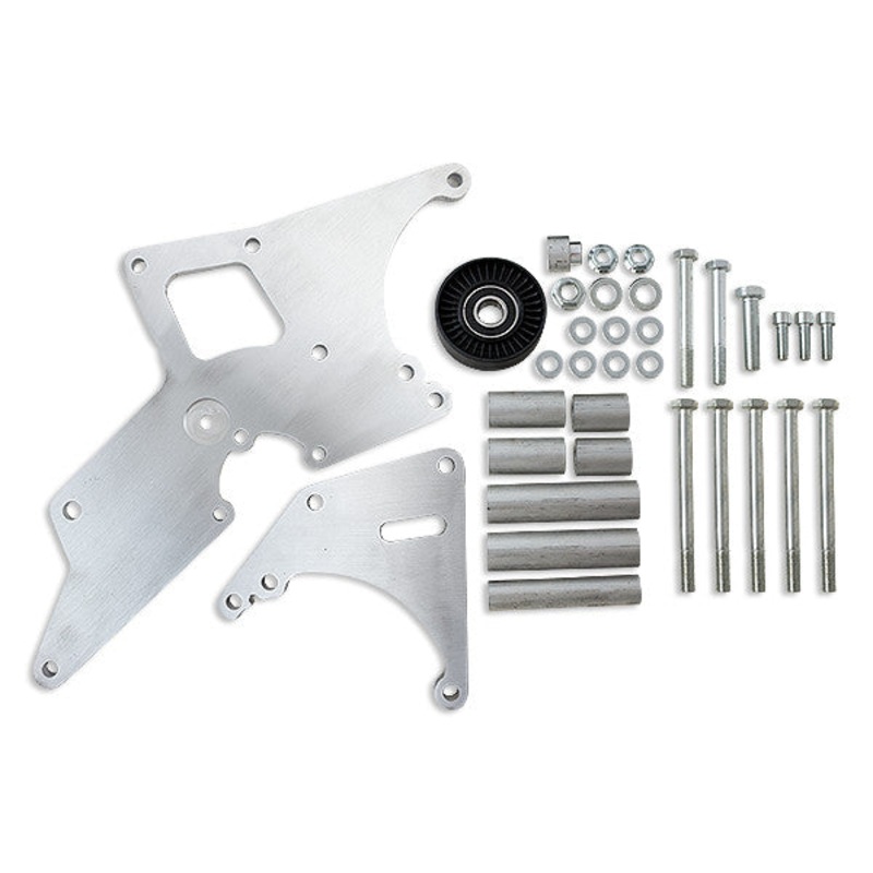 GM Truck LS Alternator & Power Steering Relocation Bracket – Natural