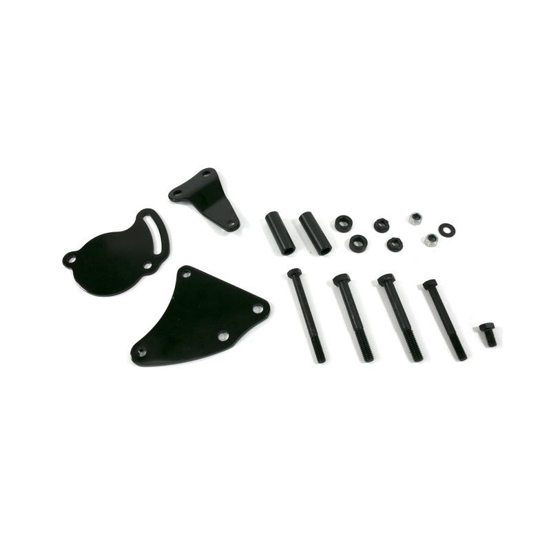 Chevrolet Small Block Short Water Pump Type II Power Steering Bracket – Black