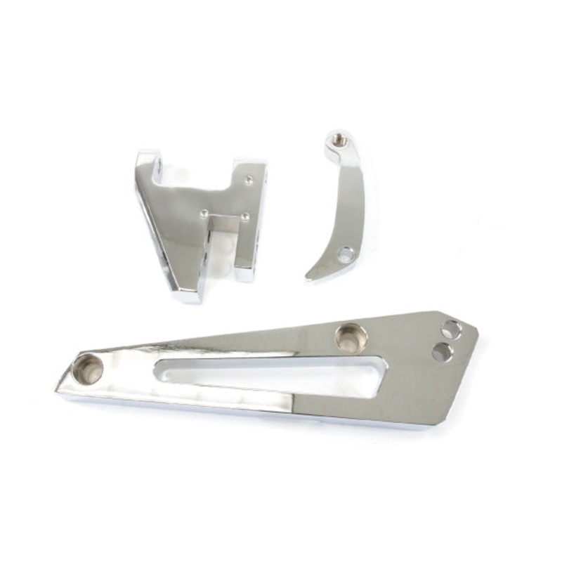 Chevy Big Block Short Water Pump Alternator Bracket – Chrome