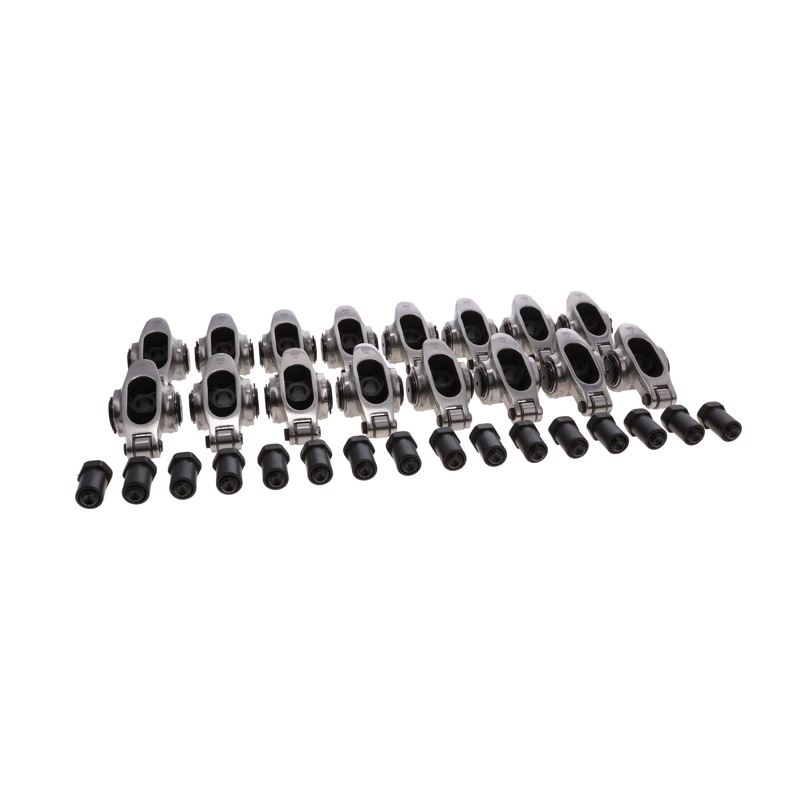 Chevy Small Block Pro Series Stainless Steel 1.6 Ratio 3/8″ Needle Bearing Roller Rocker Arms