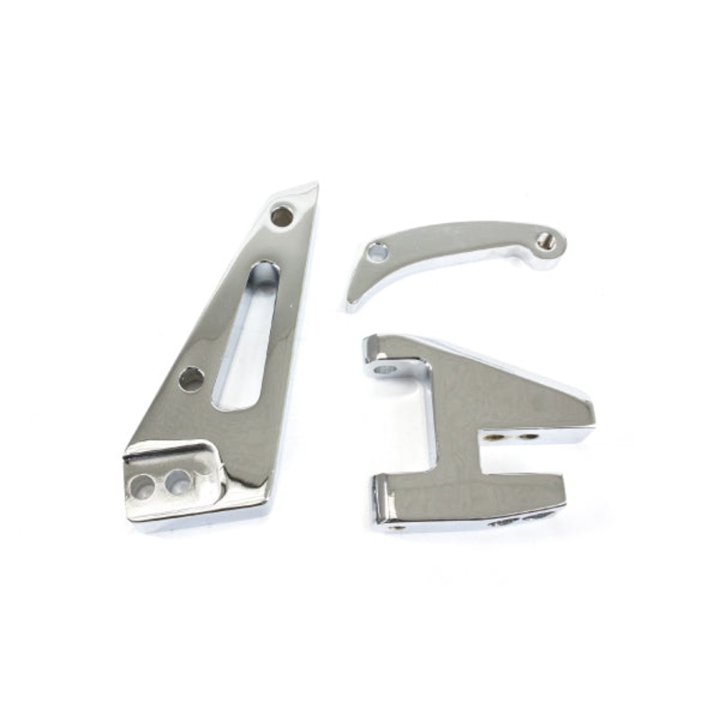 Chevy Small Block Short Water Pump Alternator Bracket – Chrome