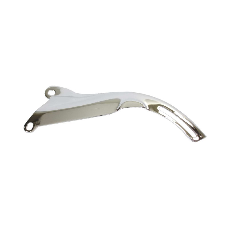 Chevy Small Block Short Water Pump Steel Driver Side Top Alternator Bracket – Chrome
