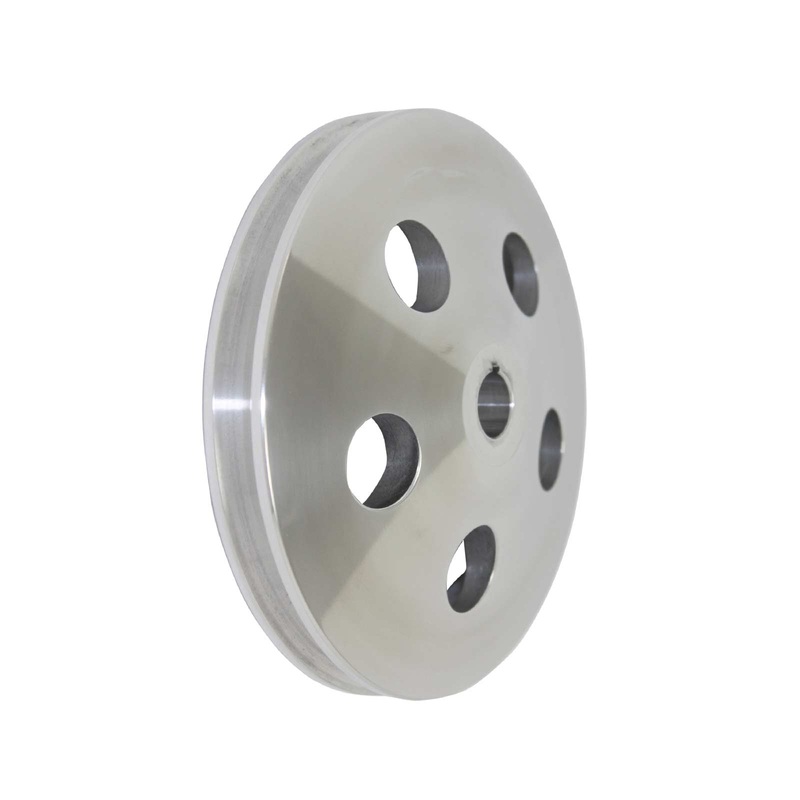 GM Saginaw Power Steering Pump 3/8″ Single-Groove Aluminum Pulley – Natural