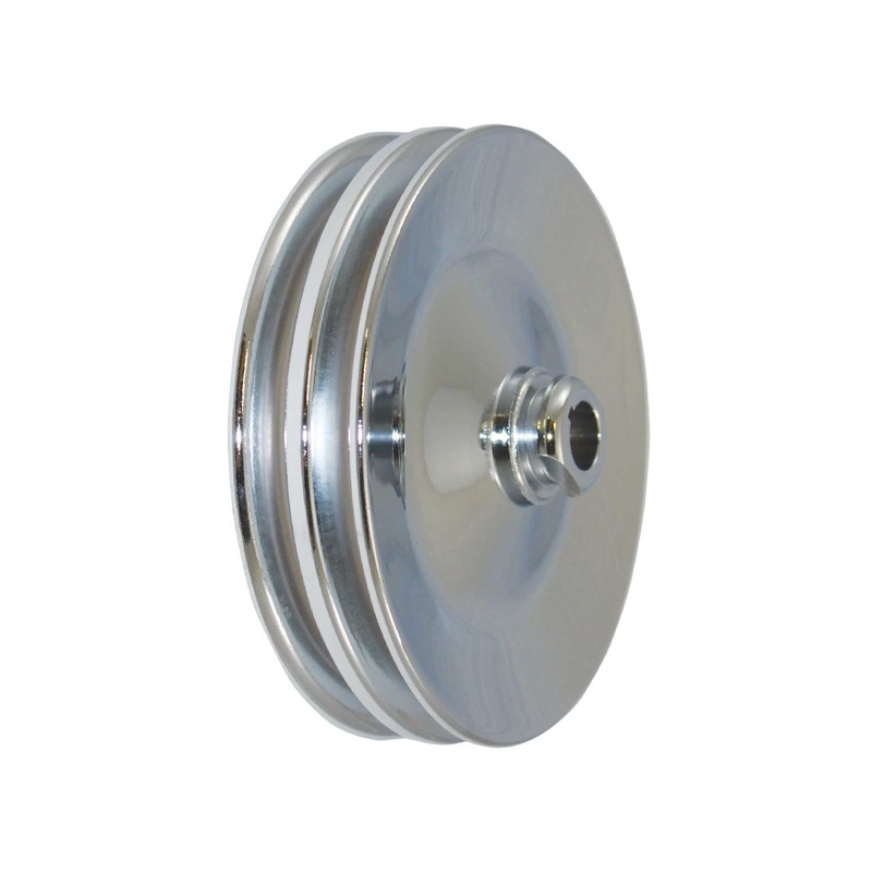 GM Saginaw Power Steering Pump Double-Groove Steel Pulley – Satin