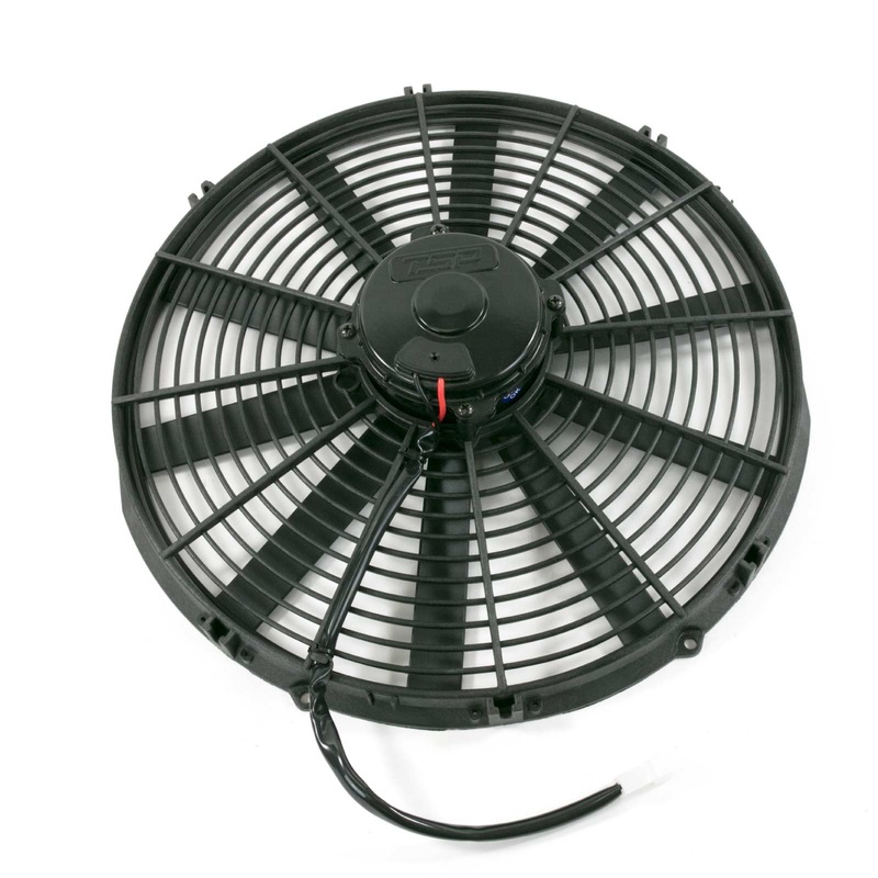 Pro Flow Universal Straight-Blade 16″ Black Cooling Fan