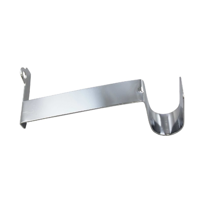 Chrome Steel Heater Hose Bracket