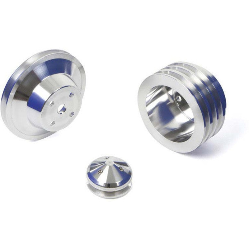 Big Block Chevy V-Belt Pulley Kit – LWP Polished