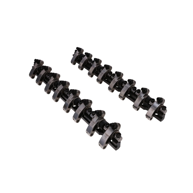 Chevy LS3 Stainless Steel Shaft Pro Series Rocker Arm System, 1.7 Ratio, Bronze Bushing Trunnion, Needle Bearing Tip