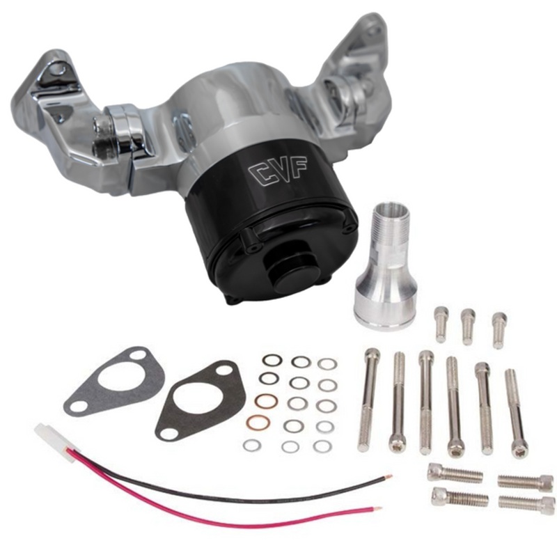 Chevy Small Block Electric Water Pump – 35 GPM Chrome